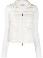 Moncler Wool Detailed Padded Jacket - White