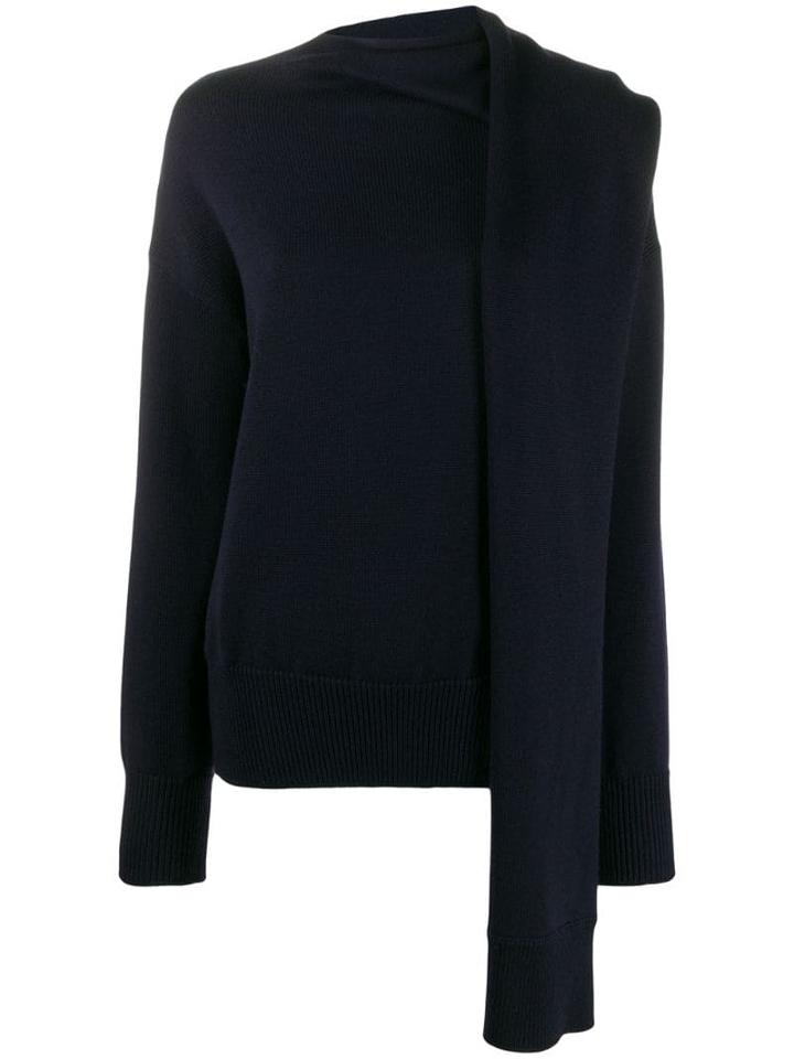 Nina Ricci Scarf Neck Jumper - Blue