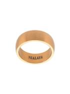 Nialaya Jewelry Polished Curved Ring - Yellow