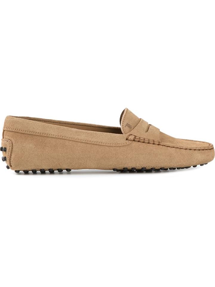 Tod S Gommino Driving Shoes, Women's, Size: 36, Nude/neutrals, Leather