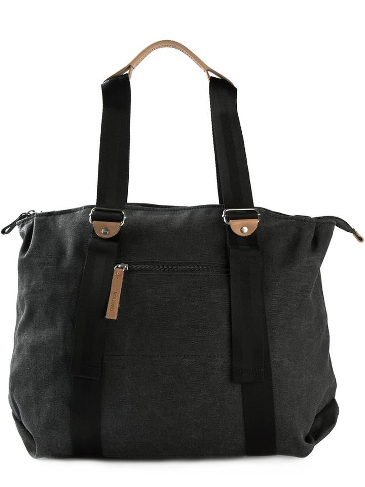 Qwstion 'simple' Zip Tote, Men's, Black, Cotton