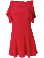 Red Valentino Flared Ruffle Sleeve Dress
