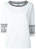 Kenzo Scoop Neck T-shirt, Women's, Size: Large, White, Cotton