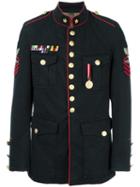 History Repeats Military Jacket, Men's, Size: 48, Blue, Cotton/spandex/elastane/alpaca/viscose