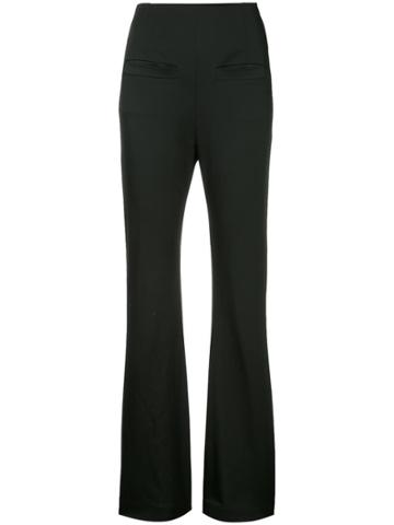 Tiko Paksa High Waist Piped Pocket Trousers - Black
