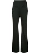 Tiko Paksa High Waist Piped Pocket Trousers - Black