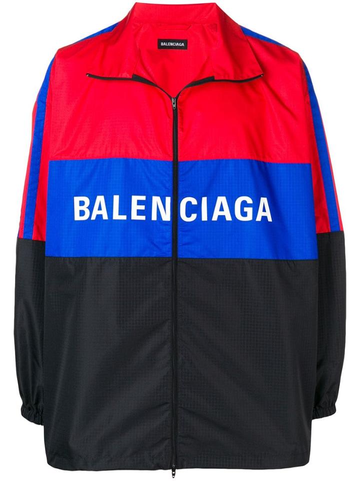 Balenciaga Logo Wind Breaker - Red