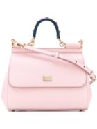 Dolce & Gabbana - 'sicily' Medium Bag - Women - Calf Leather/metal - One Size, Pink/purple, Calf Leather/metal