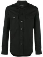 Balenciaga Chest Pocket Shirt, Men's, Size: 40, Black, Cotton