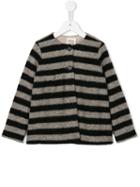 Douuod Kids Striped Jacket, Girl's, Size: 6 Yrs, Black