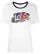 Saint Laurent Love Ringer T-shirt, Women's, Size: Medium, White, Cotton