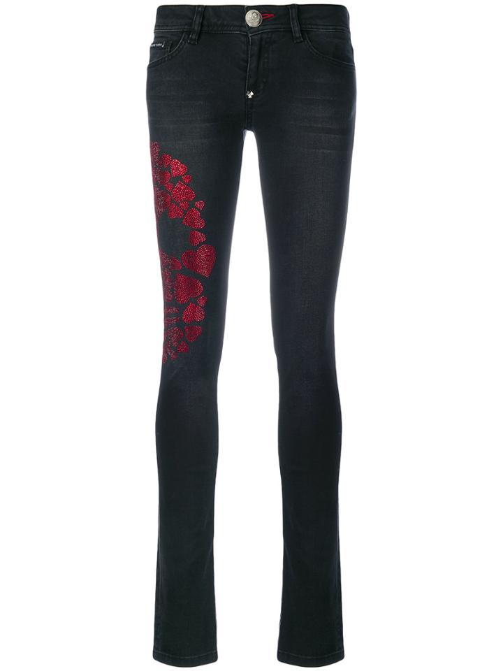 Philipp Plein Teddy Evil Skinny Jeans - Black