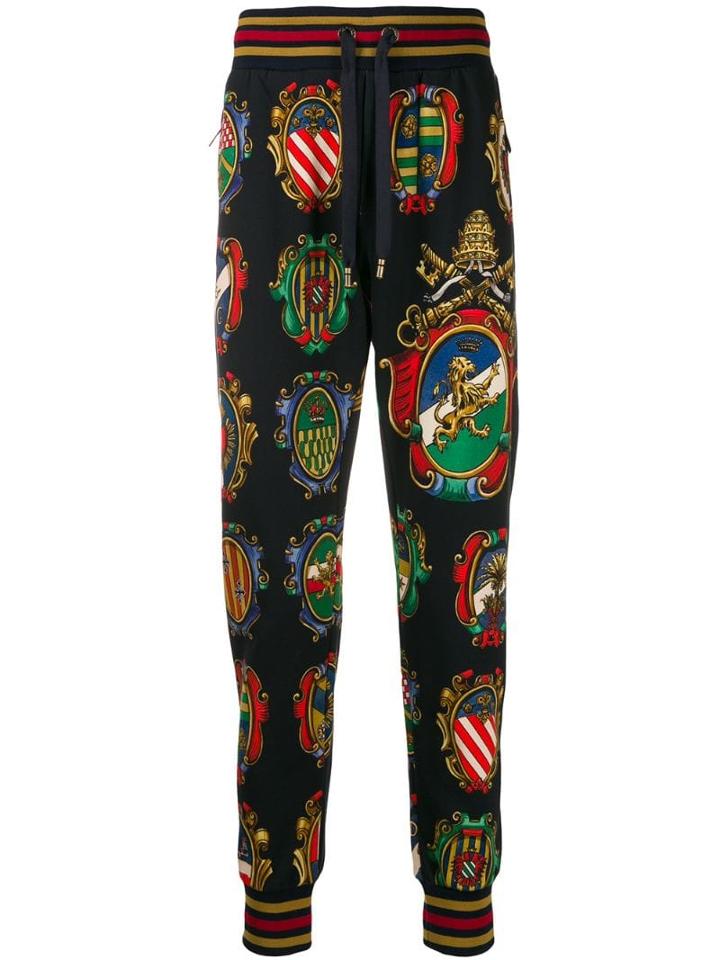 Dolce & Gabbana Plaque Track Pants - Black