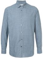 Gieves & Hawkes Checked Shirt - Blue