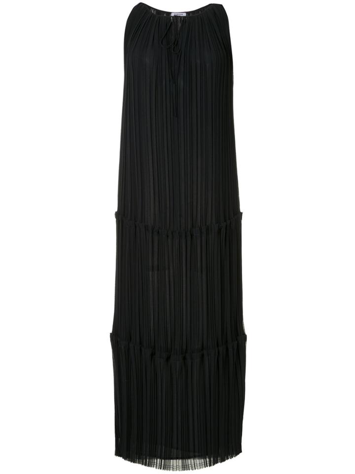 P.a.r.o.s.h. Long Pleated Dress - Black