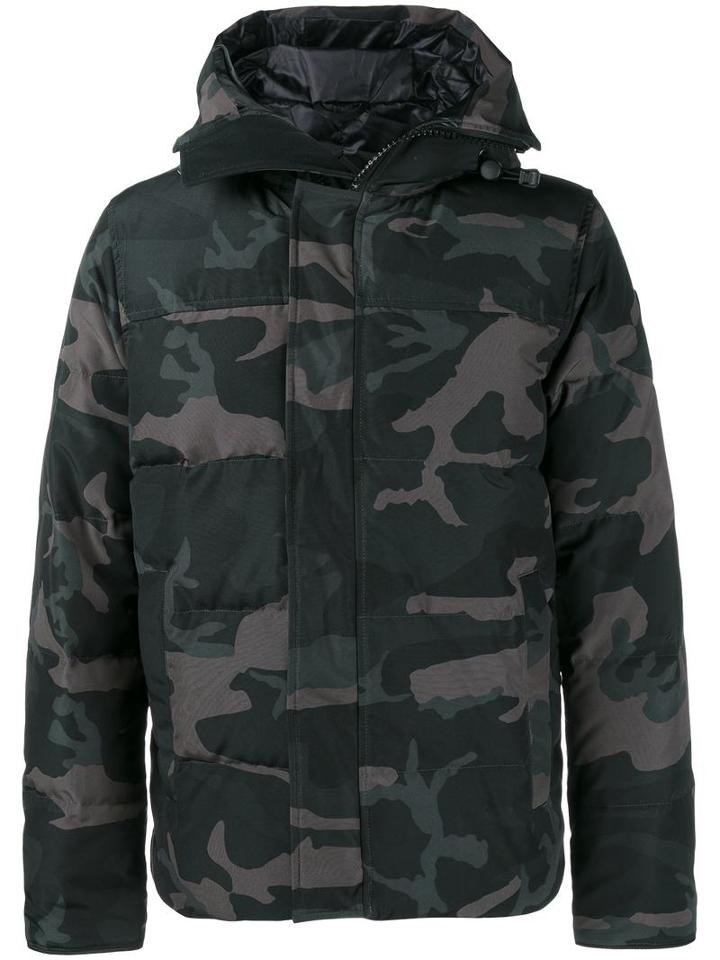 Canada Goose Camouflage Puffer Jacket, Men's, Size: Large, Black, Polyester/cotton/goose Down