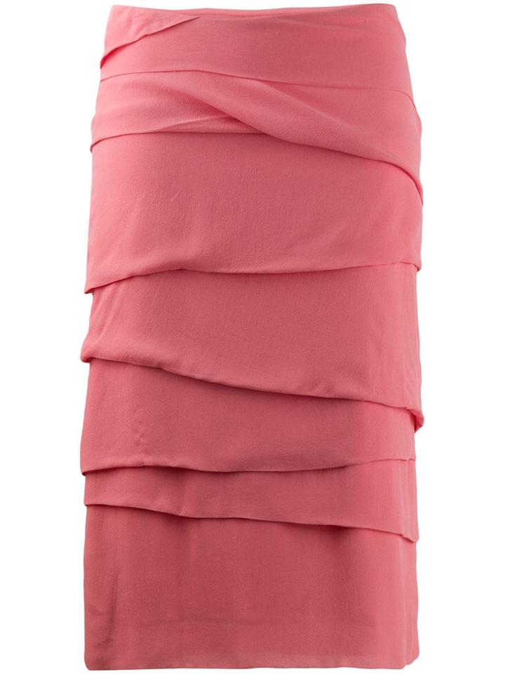 Versus Pre-owned Draped Fitted Skirt - Pink