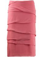 Versus Pre-owned Draped Fitted Skirt - Pink