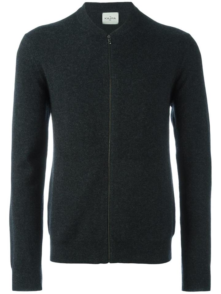 Le Kasha 'nepal' Knitted Bomber - Grey