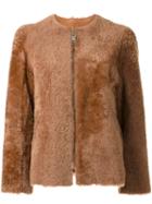 Isabel Marant 'aja' Jacket, Women's, Size: 38, Brown, Lamb Fur