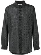 Saint Laurent Printed Long Sleeve Shirt - Black