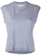 Isabel Marant Étoile Cropped Round Neck T-shirt - Blue