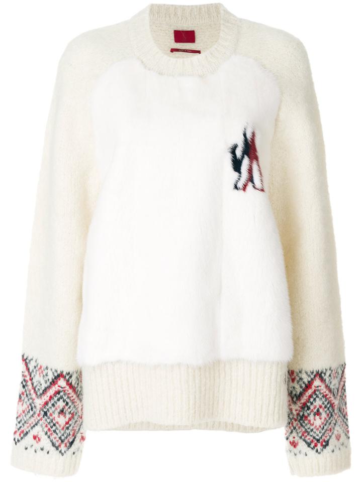 Moncler Gamme Rouge Round Neck Jumper - Nude & Neutrals
