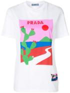 Prada Logo Print T-shirt - White