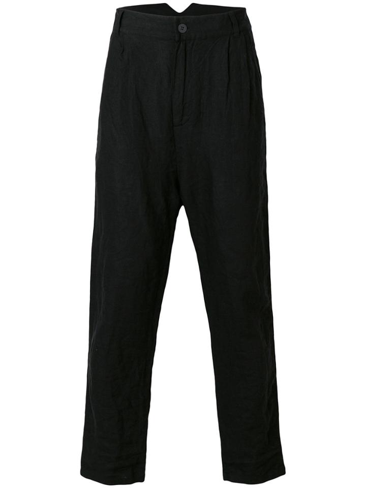 Barbara I Gongini Drop-crotch Trousers - Black
