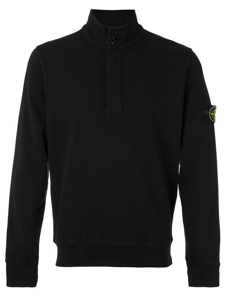 Stone Island - Knitted Sweater - Men - Cotton - Xl, Black, Cotton