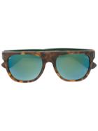 Retrosuperfuture 'flat Top Francis Squadra' Sunglasses - Brown