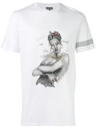 Lanvin Printed T-shirt, Men's, Size: Small, White, Cotton/polyurethane