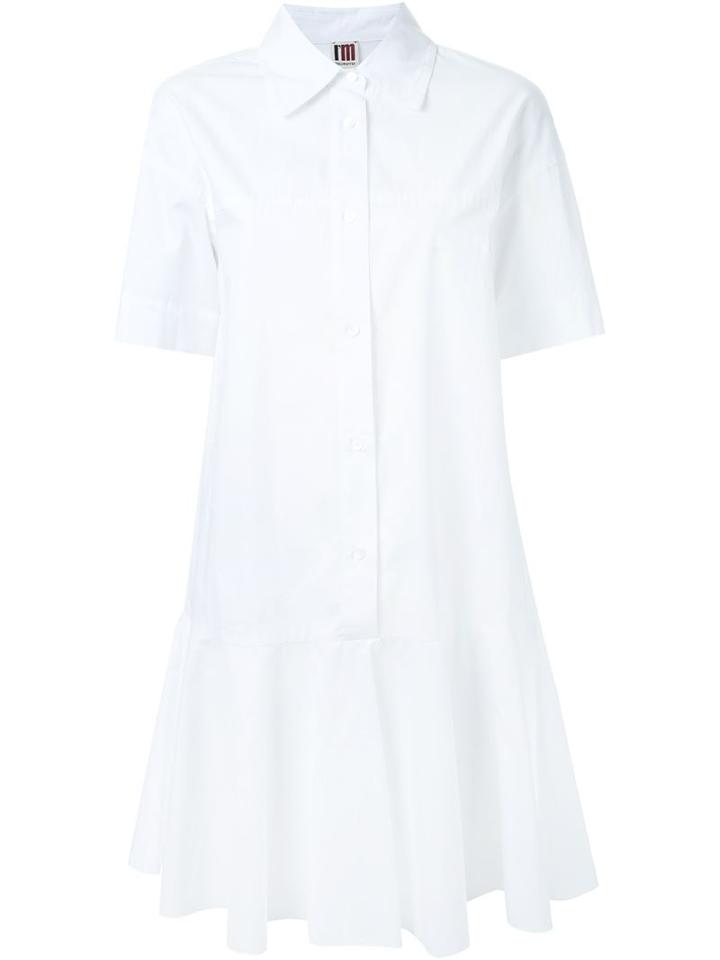 I'm Isola Marras Flared Shirt Dress, Women's, Size: 46, White, Cotton