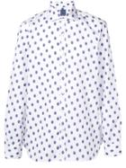 Barba Polka Dot Print Shirt - White