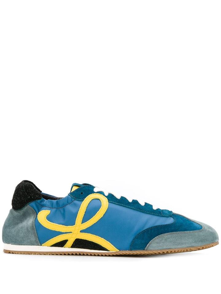 Loewe Panelled Sneakers - Blue