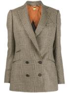 Maurizio Miri Double-breasted Houndstooth Blazer - Neutrals