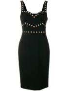 Moschino Studded Sweetheart Dress - Black