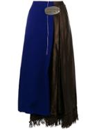 Marni Panelled Scarf Skirt - Brown