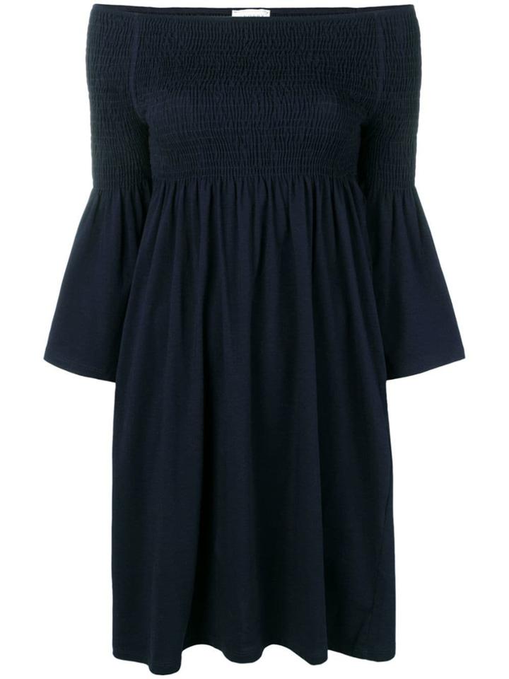 Snobby Sheep Smocked Off-the-shoulder Dress - Blue