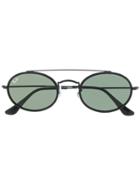 Ray-ban Oval Double Bridge Sunglasses - Black