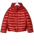 Herno Kids Teen Concealed Fastening Padded Jacket - Red