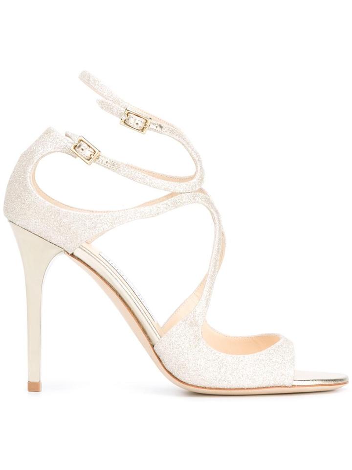 Jimmy Choo Lang 100 Sandals - Metallic