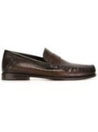 Santoni Classic Loafers, Men's, Size: 6.5, Brown, Leather