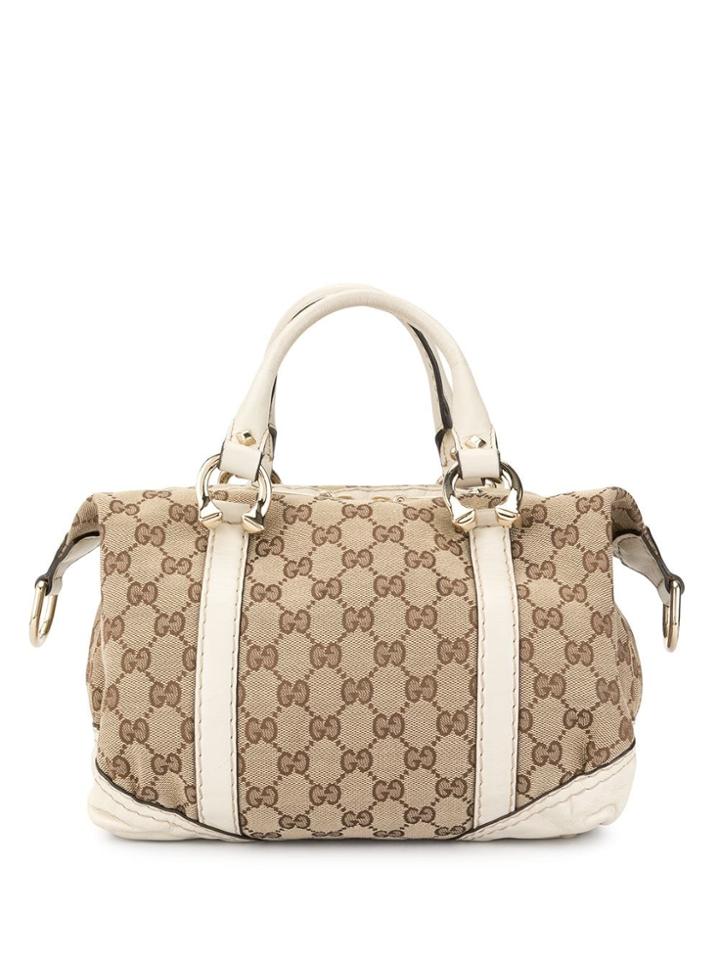 Gucci Vintage Guccissima Boston Bag - Brown