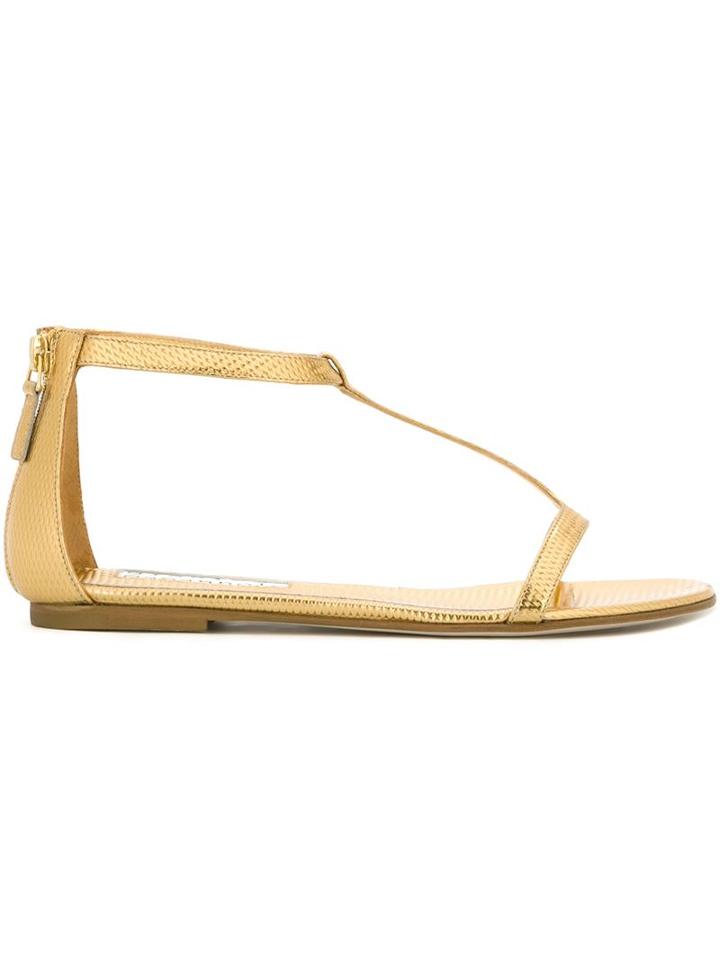 Gianluca Capannolo T-bar 'clair' Sandals