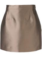 Victoria Hayes Zipped Mini Skirt - Gold