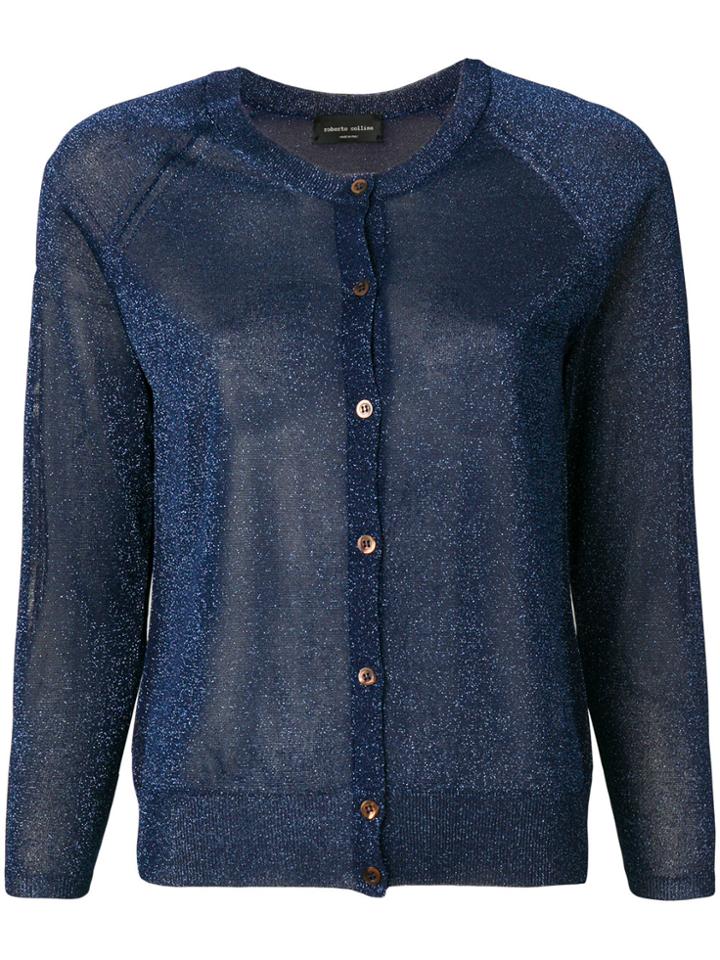 Roberto Collina Buttoned Cardigan - Blue