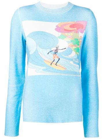 Lucien Pellat Finet Surf Print Sweatshirt