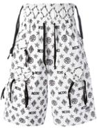 Ktz - Monogram Shorts - Men - Cotton - M, White, Cotton