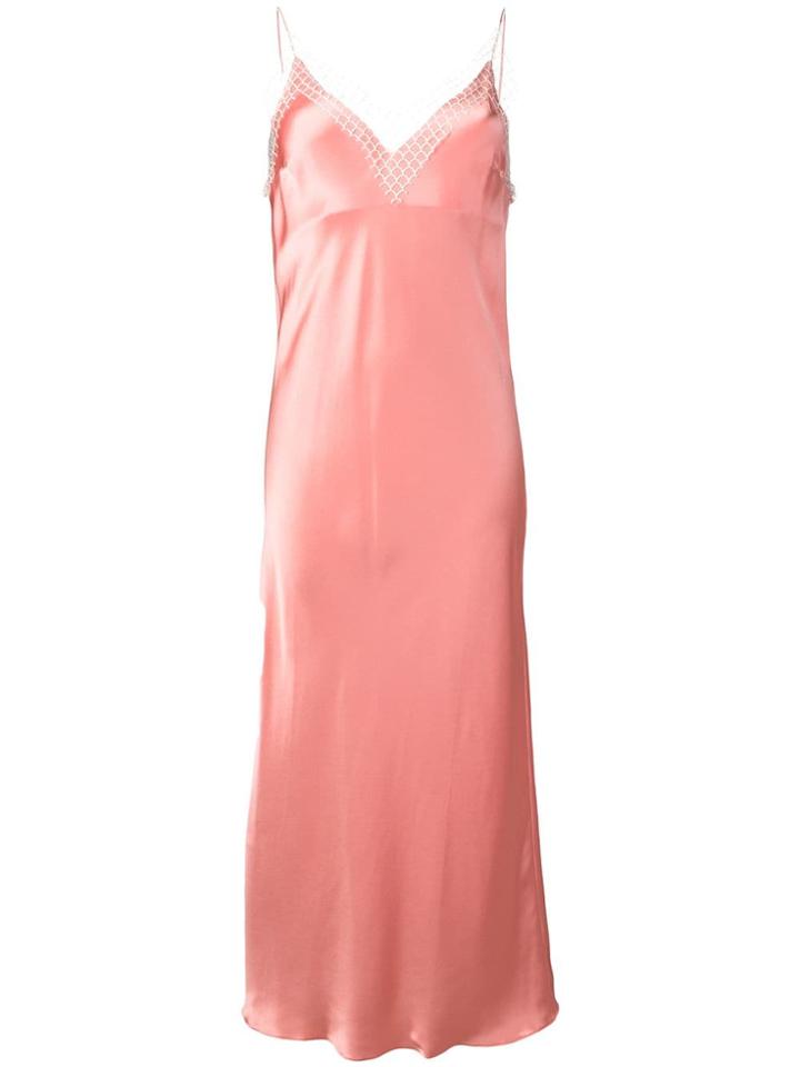 Walk Of Shame Long Slip Dress - Pink & Purple